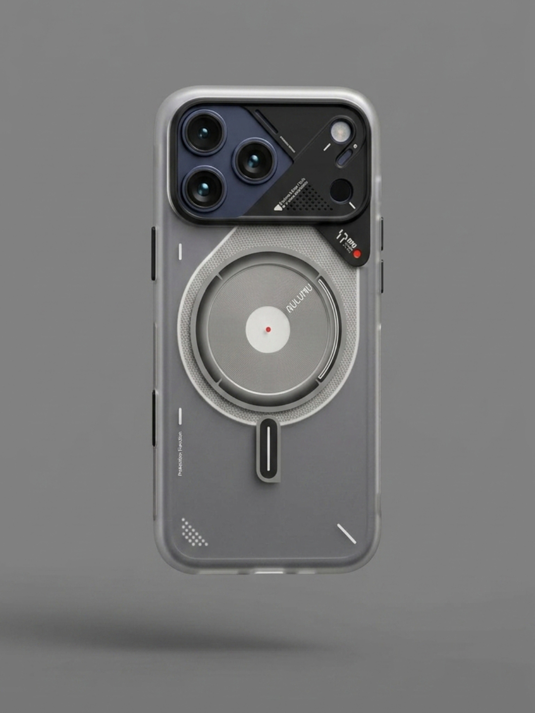 Aulumu A17 iPhone 17 Pro Max Magnetic Thermal Case Translucent White