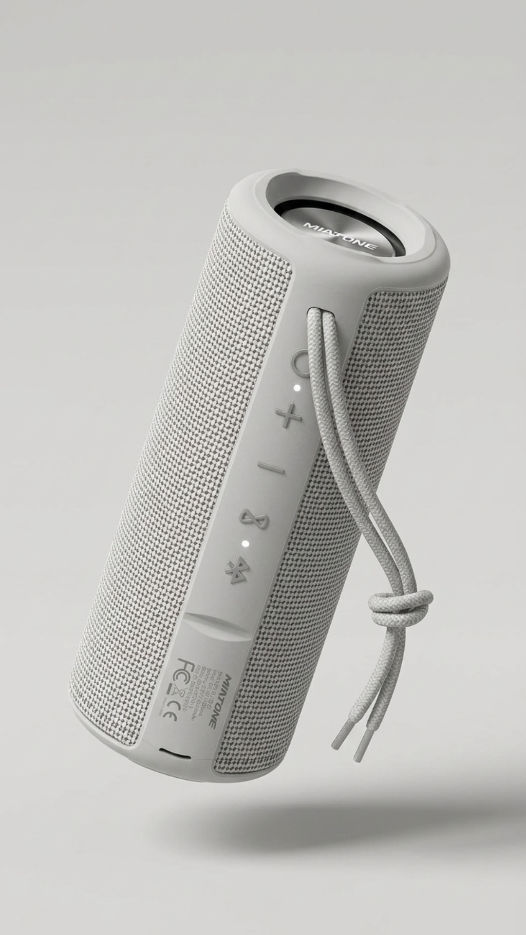 Miatone Grey Boombox Bluetooth Speaker